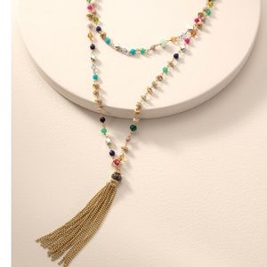 Stella & Dot Gitane Tassel Necklace